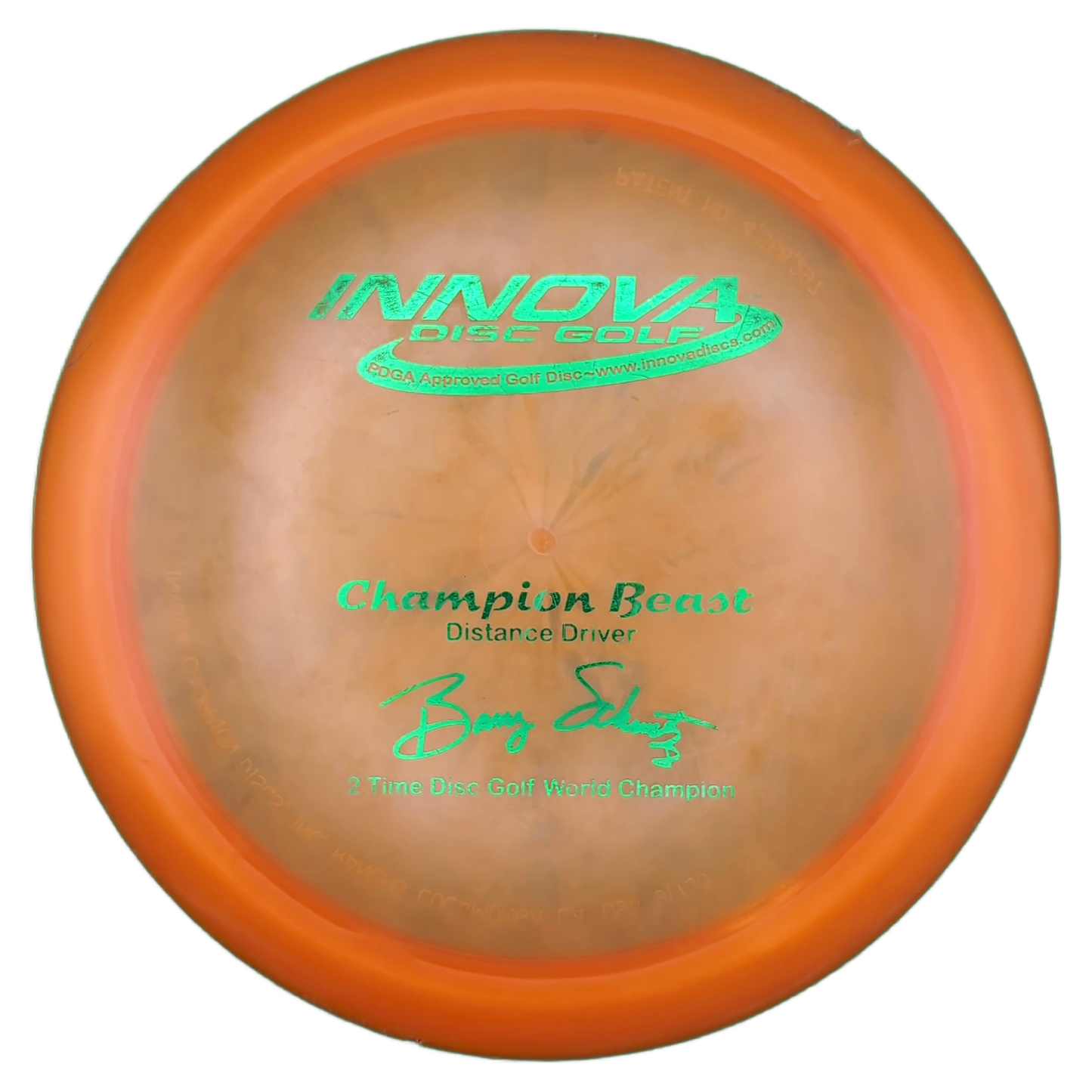 Innova PFN Champion Beast 2x Barry Schultz (Patent No.)