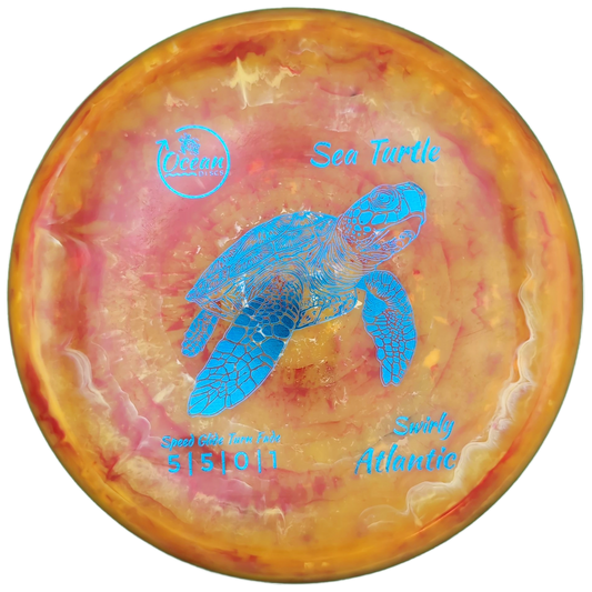 Ocean Discs Swirly Atlantic Sea Turtle