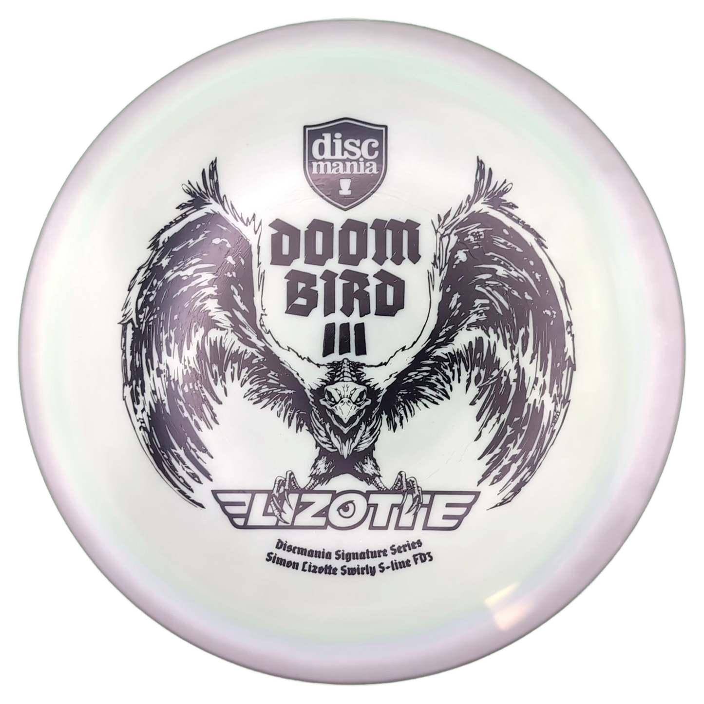 Discmania Swirl S-line FD3 Doom Bird 3 Doom Bird III - Simon Lizotte Signature Series
