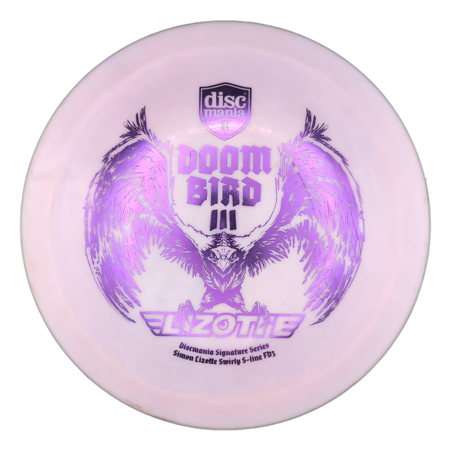 Discmania Swirl S-line FD3 Doom Bird 3 Simon Lizotte, Hjalte Jensen Brugt