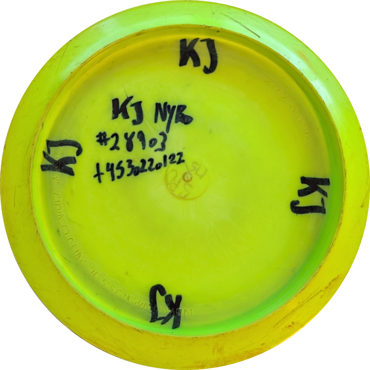Discmania PD (Jesse Heinonen) (Patent no.) (KJ Nybos Disc)