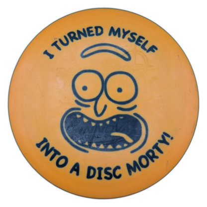 Innova Star Thunderbird I turned myself into a Disc Morty! (Rick and Morty fun stamp)