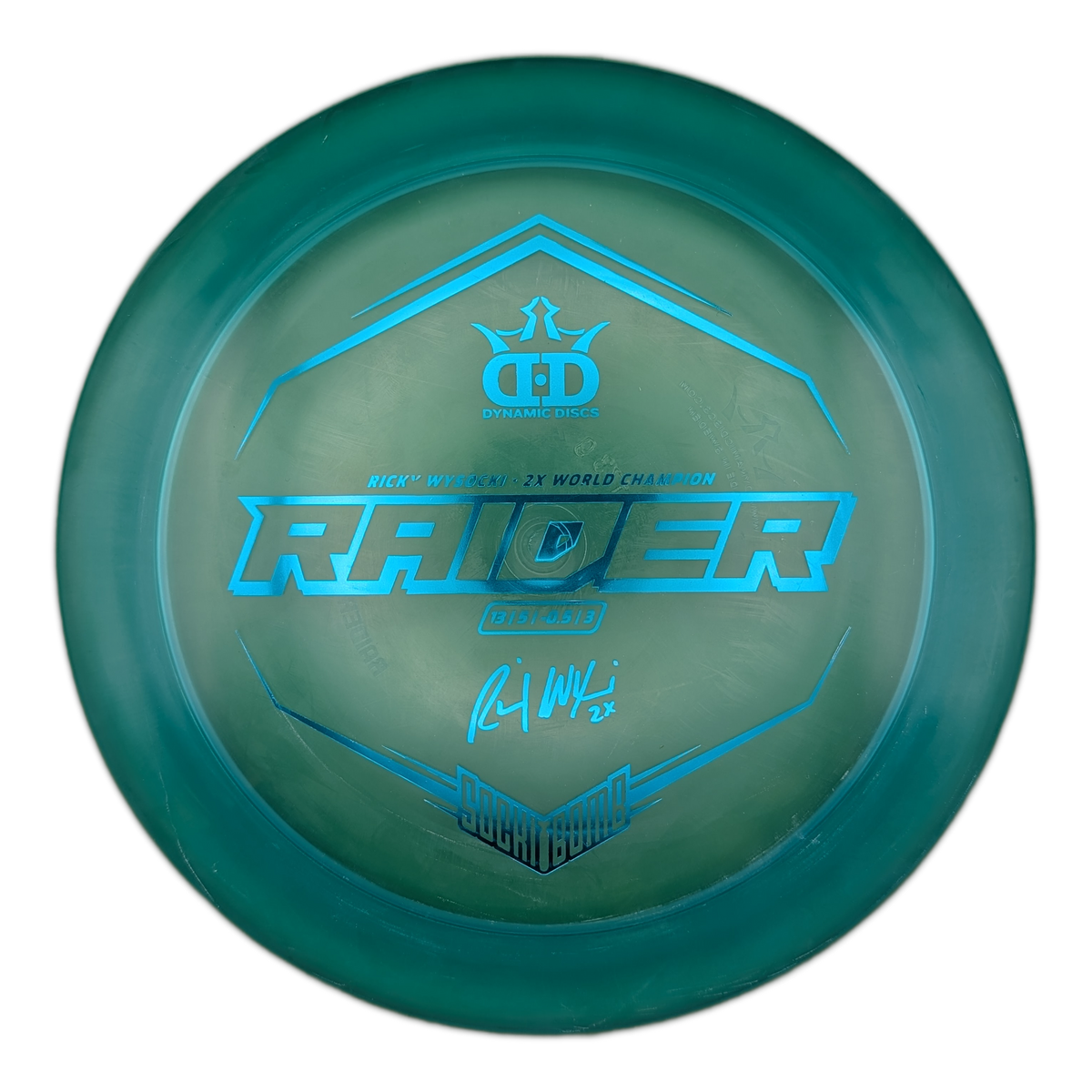 Dynamic Discs Lucid Raider Ricky Wysocki 2x World Champion Sockibomb
