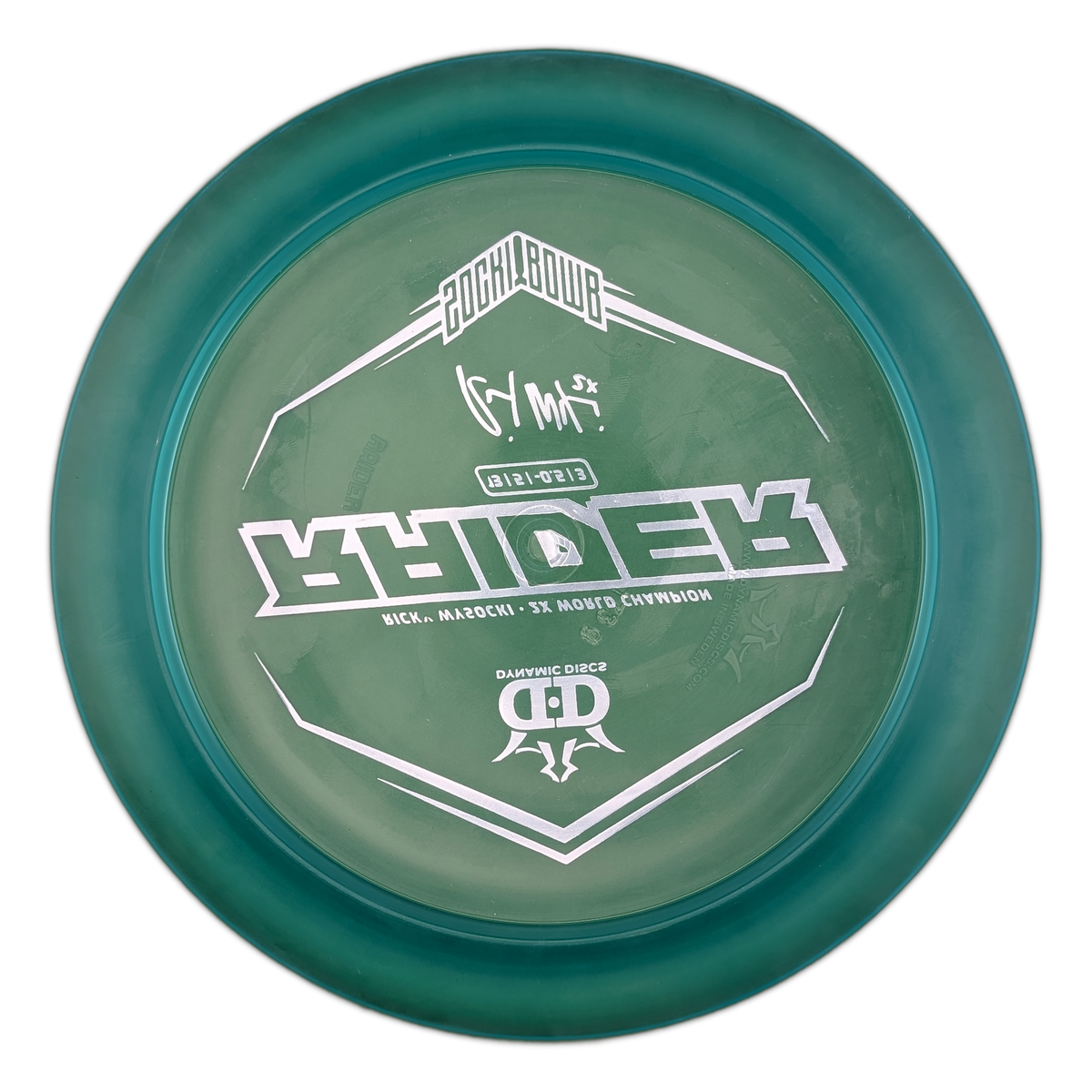 Dynamic Discs Lucid Raider Ricky Wysocki 2x World Champion Sockibomb
