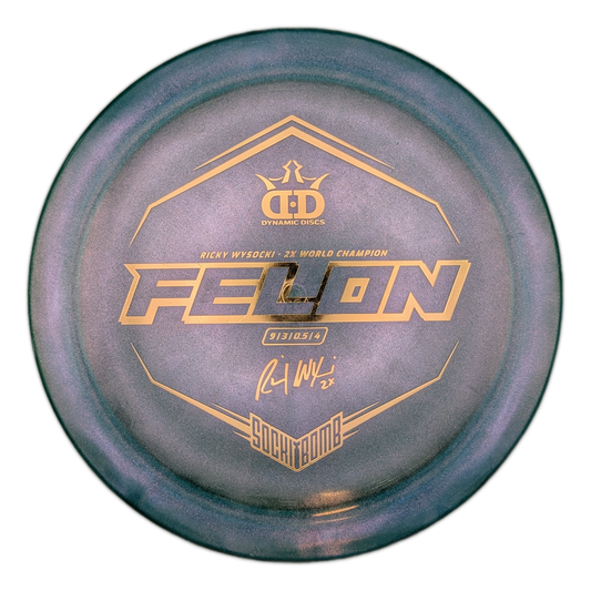 Dynamic Discs Lucid Ice Glimmer Felon Ricky Wysocki Sockibomb